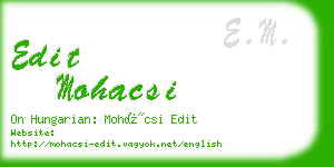 edit mohacsi business card